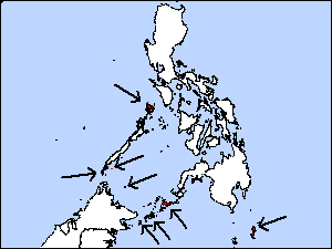 Range Map for Grey Imperial-pigeon
