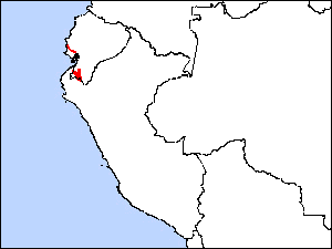 Range Map for Ochre-bellied Dove