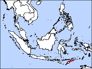 Range Map for Timor Green-pigeon