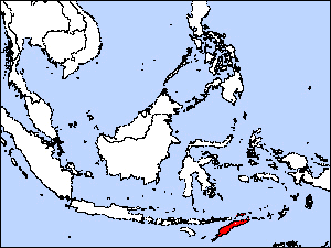 Range Map for Wetar Ground-dove